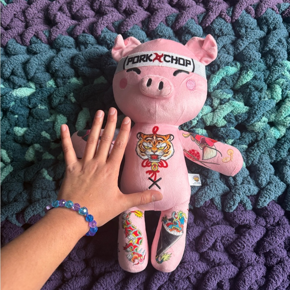 Pork Chop Tattooed Plushie